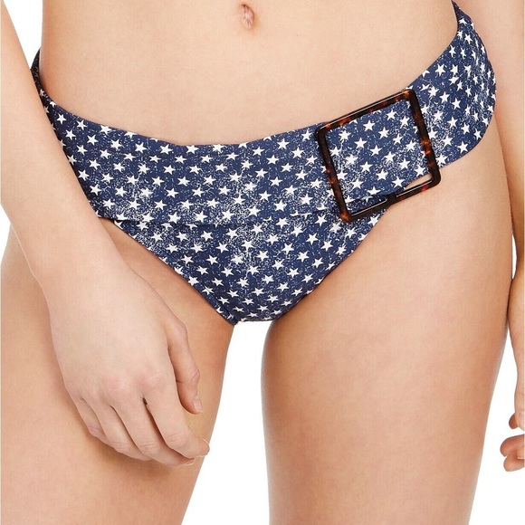 WeWoreWhat Other - WeWoreWhat “Annie” distressed stars patriotic swim bottoms L nwt!